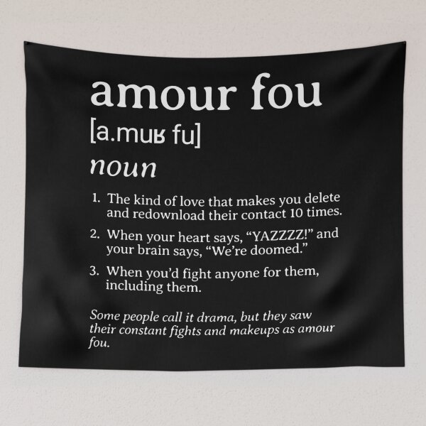 Item preview, Dictionary: Amour Fou (III) designed and sold by nature. electrified..