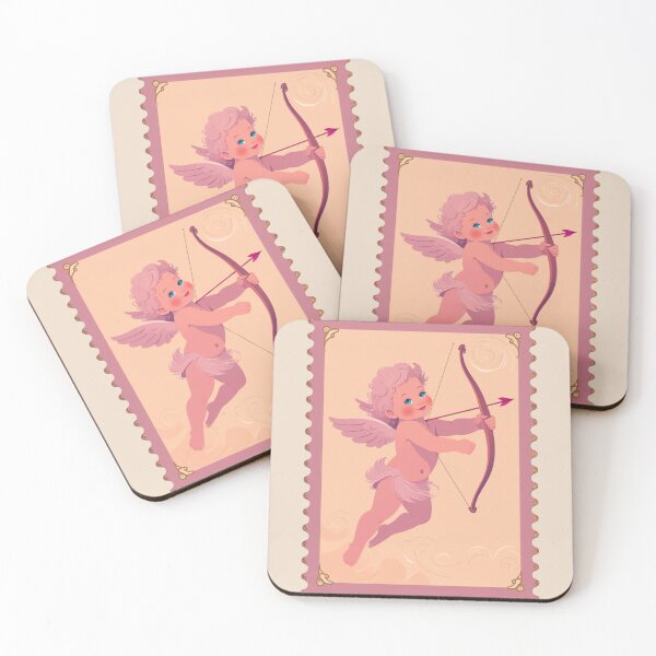 Item preview, Cupid Valentine Stamp designed and sold by MuseAI.