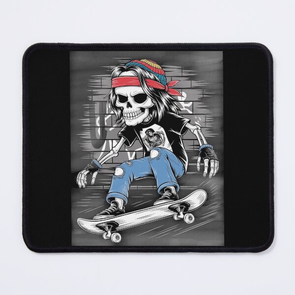 Item preview, Skater Skeleton Art - Edgy and Cool Skateboard Design designed and sold by love3617.