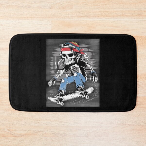 Item preview, Skater Skeleton Art - Edgy and Cool Skateboard Design designed and sold by love3617.