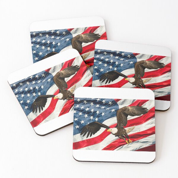 Item preview, American Spirit Soaring Freedom Bald Eagle Soaring Patriotic Pride designed and sold by TolgaSal.
