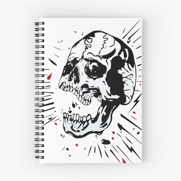 Item preview, skull line tattoo old school skull halloween designed and sold by Achille3777.
