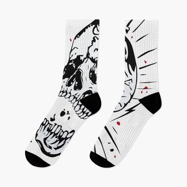 Item preview, skull line tattoo old school skull halloween designed and sold by Achille3777.