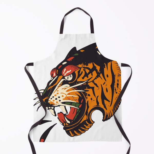 Item preview, tiger head old school style tattoo designed and sold by Achille3777.