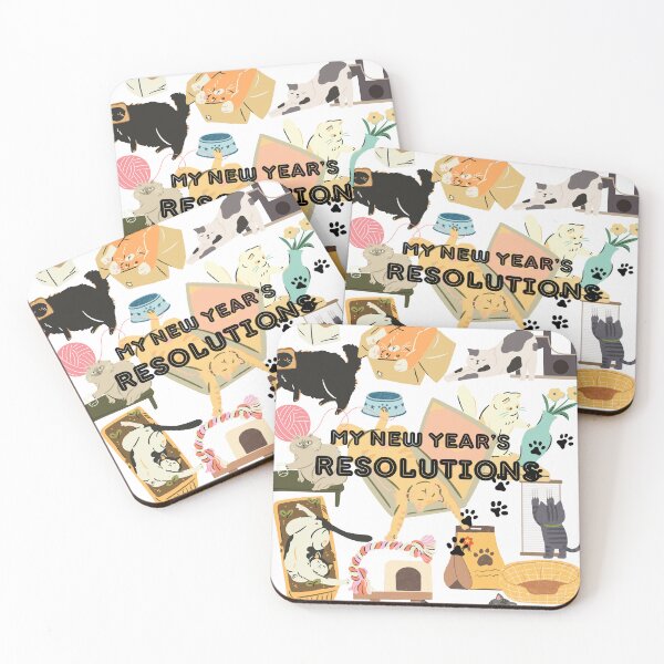 Item preview, My New Year's Resolutions Cat Design Perfect Gift for New Year's Planning And Cat Lovers designed and sold by Fiboarty.