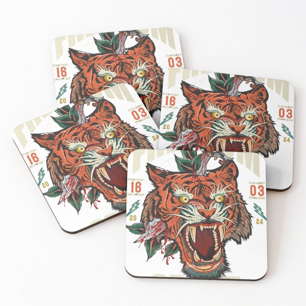 Item preview, tiger old school tattoo freedom spirit designed and sold by Achille3777.