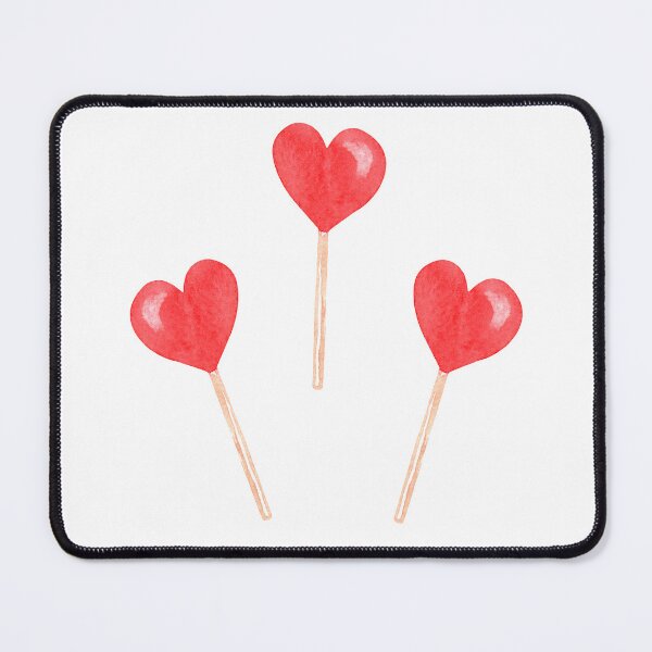 Item preview, Red Heart Lollies in Watercolor designed and sold by andrebalest.art.