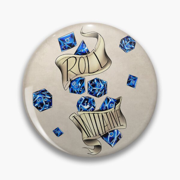 Item preview, DnD Roll Initiative (blue) designed and sold by RetroCoven.