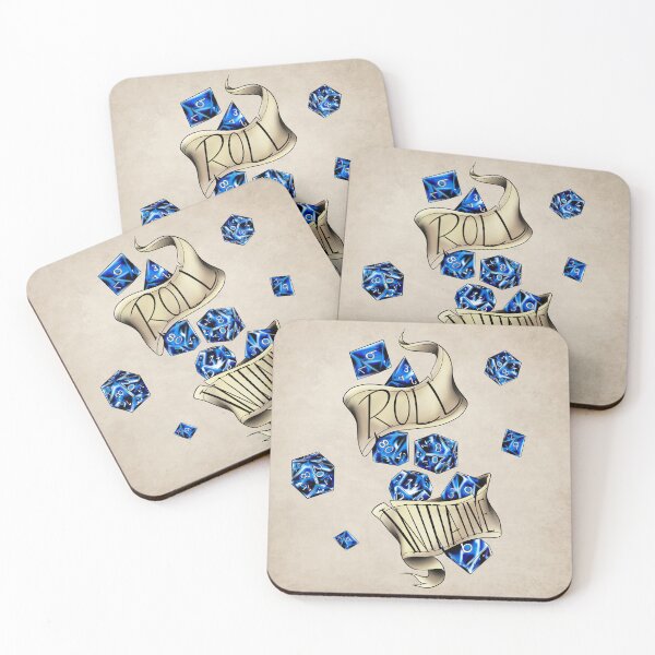 Item preview, DnD Roll Initiative (blue) designed and sold by RetroCoven.