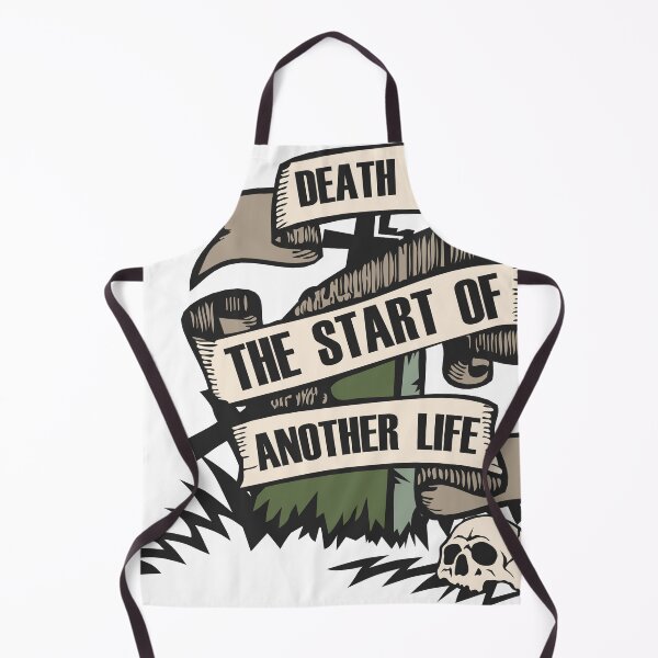 Item preview, grave banner cemetery quote skull death just start another life designed and sold by Achille3777.