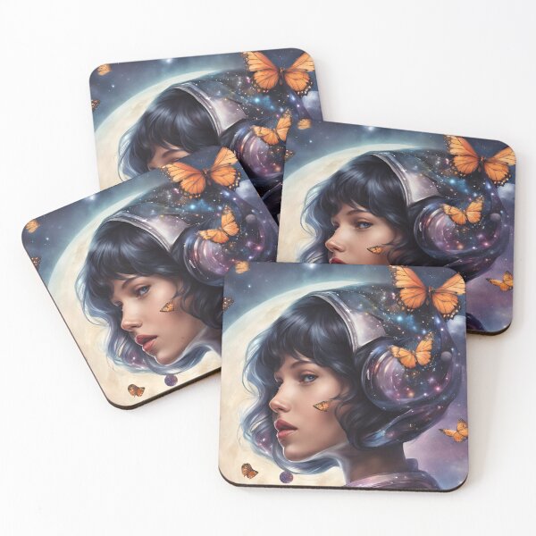 Item preview, Cosmic Girl with Butterflies designed and sold by KasiaKatarina.