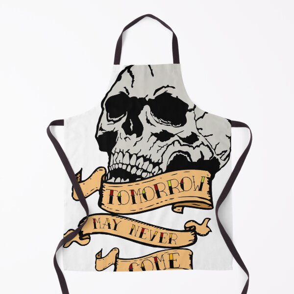 Item preview, tomorrow may never come skull old school quote designed and sold by Achille3777.
