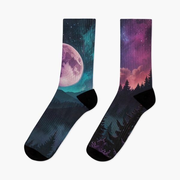 Item preview, Vibrant Galaxy Moonlit Forest Escape designed and sold by Spicex2.