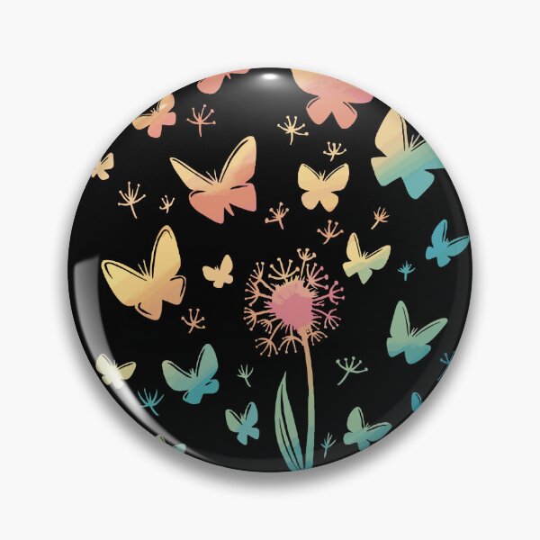 Item preview, Dandelion Flower with Flying Butterflies designed and sold by TurtleDojo.