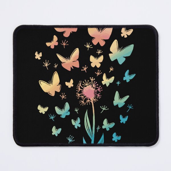 Item preview, Dandelion Flower with Flying Butterflies designed and sold by TurtleDojo.
