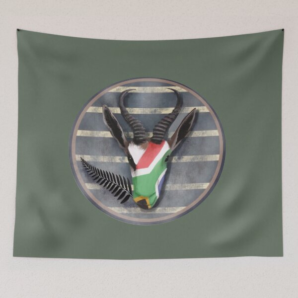 Item preview, Springbok eating All Black Fern designed and sold by CheriGurl.