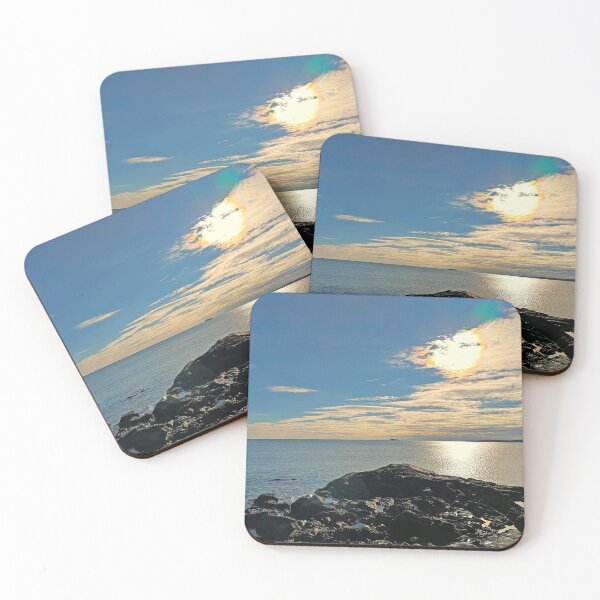 Item preview, Setting sun over Ocean Waters designed and sold by Ruth Curtis.