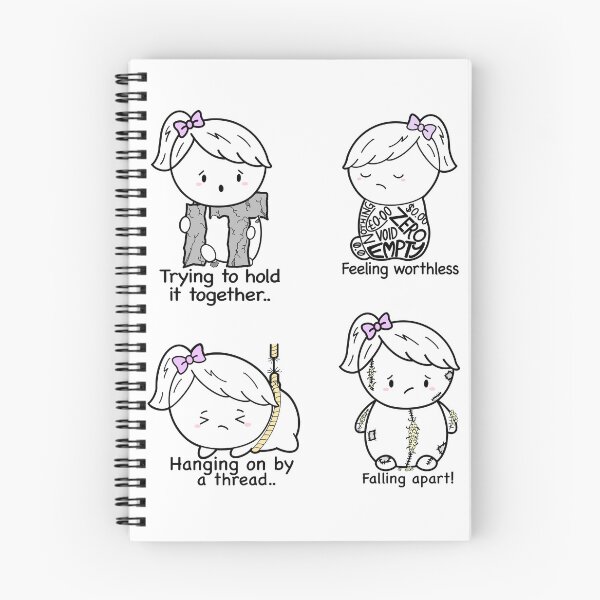 Item preview, Mental health feelings and expressions designed and sold by stickbymeco.