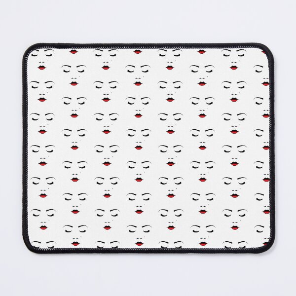 Item preview, Black-and-White Portrait: Woman with Red Lips designed and sold by KasiaKatarina.