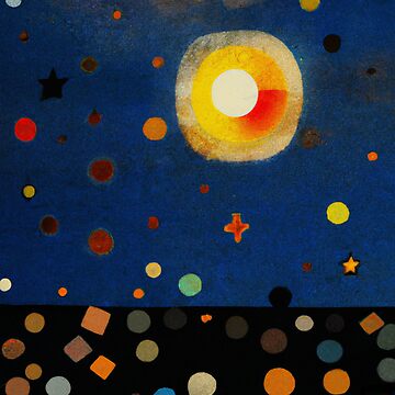 Vorschaubild zum Design Sternenhimmel mit Vollmond - nightsky with full moon von Evelyn3112