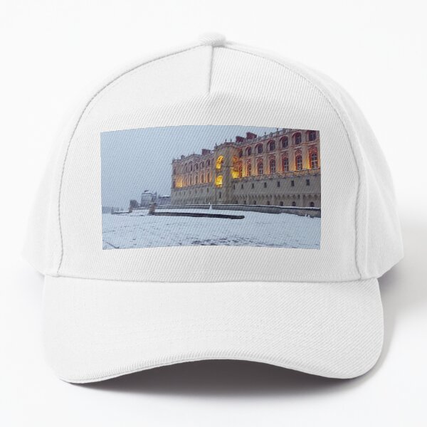Chateau sous la neige Casquette de baseball