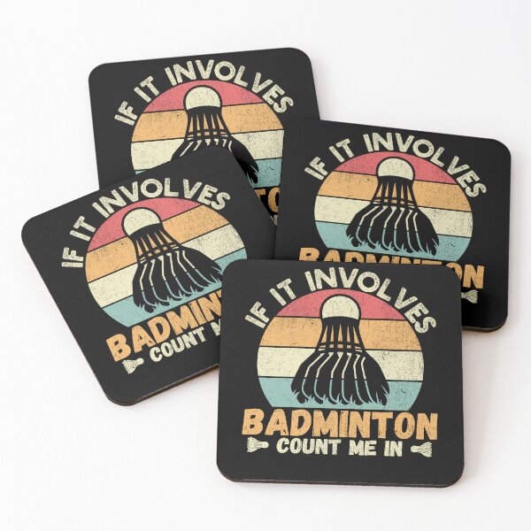 Item preview, If It Involves Badminton Count Me In Funny designed and sold by PrintCrafting.