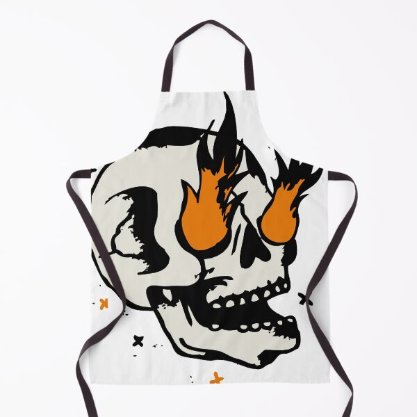 Item preview, Skull white skull flame eye eyes fire tattoo designed and sold by Achille3777.