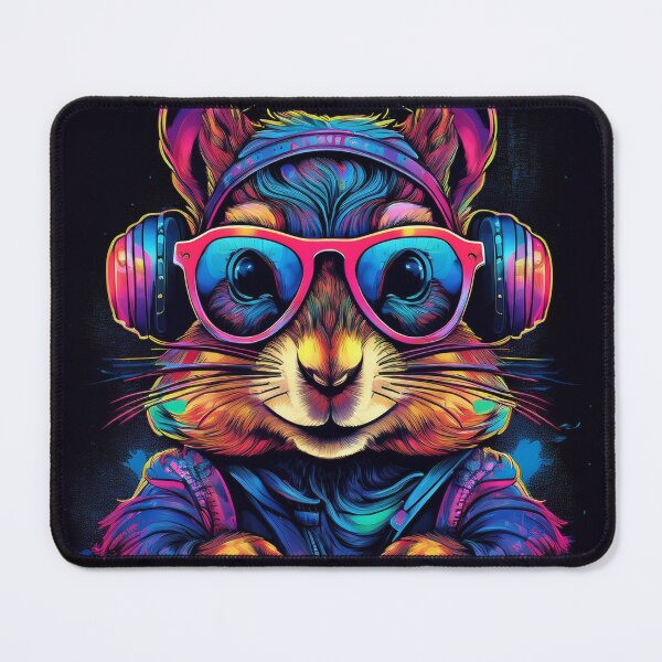 Item preview, graffiti chipmunk in headphones and shades designed and sold by Boxing Kangaroo Retail Company.