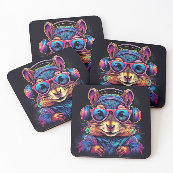 Item preview, graffiti chipmunk in headphones and shades designed and sold by Boxing Kangaroo Retail Company.