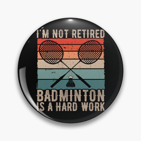 Item preview, Retied Badminton Gift Vintage Player Retirement designed and sold by PrintCrafting.