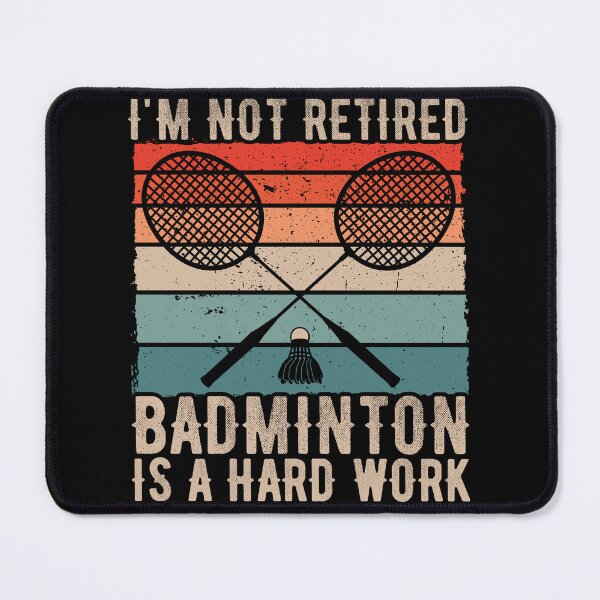 Item preview, Retied Badminton Gift Vintage Player Retirement designed and sold by PrintCrafting.