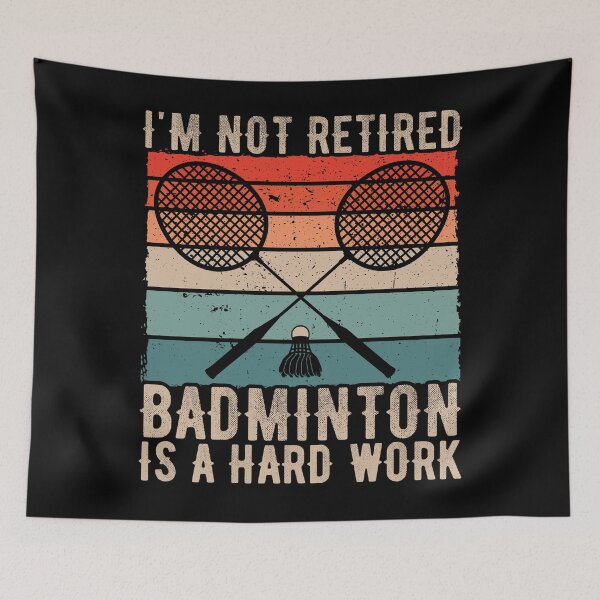 Item preview, Retied Badminton Gift Vintage Player Retirement designed and sold by PrintCrafting.