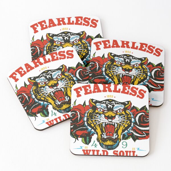 Item preview, Tiger tattoo fearless wild soul rose flower 49 designed and sold by Achille3777.