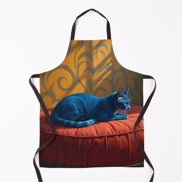 Item preview, Cobalt Cat with Ottoman designed and sold by HabitableMoons.