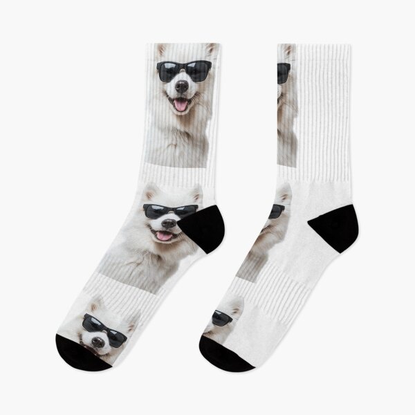 Item preview, Funny cool Samoyed Dog wearing sunglasses designed and sold by LazyOwlStore.