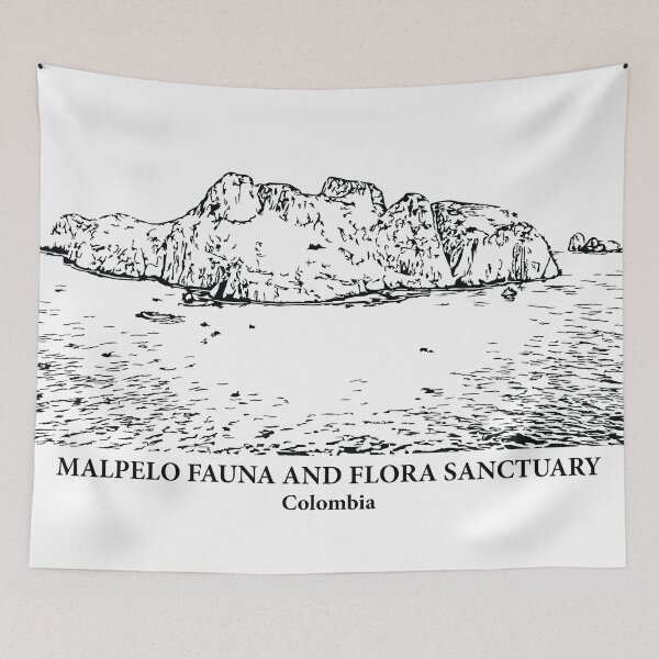 Item preview, Malpelo Fauna and Flora Sanctuary - Colombia designed and sold by Lakeric Cityscapes.