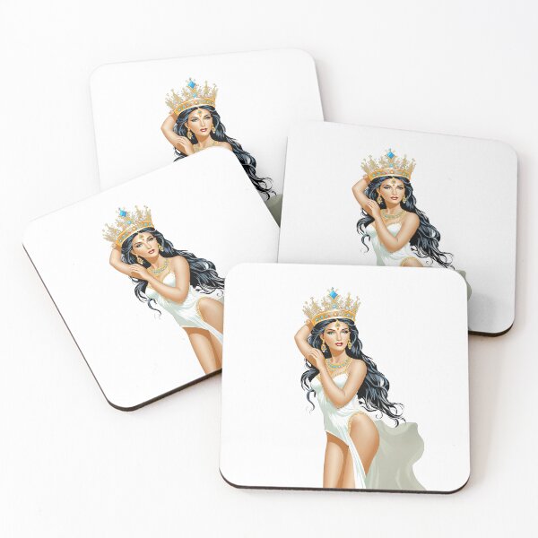 Item preview, Elegant Woman with Crown and Jewelry designed and sold by artwaves.