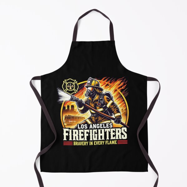Item preview, los angles burn - Firefighter Heroic - Bravery in Every Flame designed and sold by DrawHandArt.