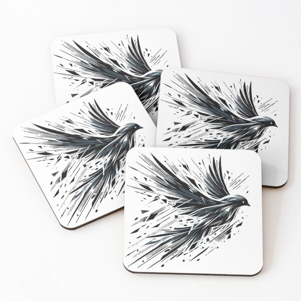 Item preview, Shattered Glass Bird in Flight - Symbol of Freedom designed and sold by Desireehaz.