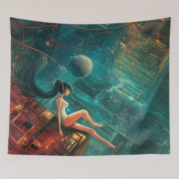Item preview, Edge Of The World. Future Sci Fi design. designed and sold by Shoot-The-Moon.