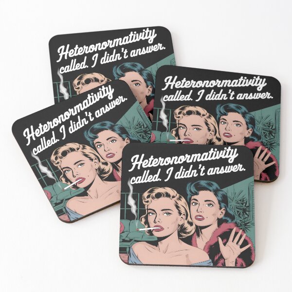 Item preview, Heteronormativity Called – LGBTQ+ Pop Art designed and sold by Into The Rabbit Hole.