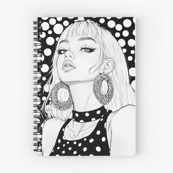 Item preview, Black and white simple illustration of a women designed and sold by NeonEdge.