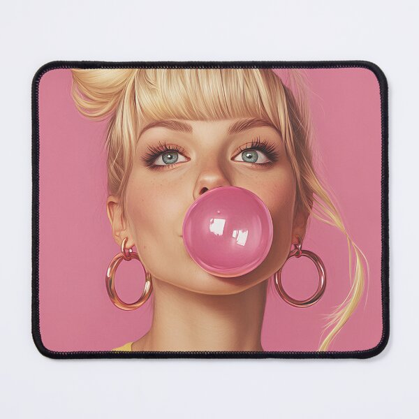 Item preview, Young women chewing gum designed and sold by NeonEdge.