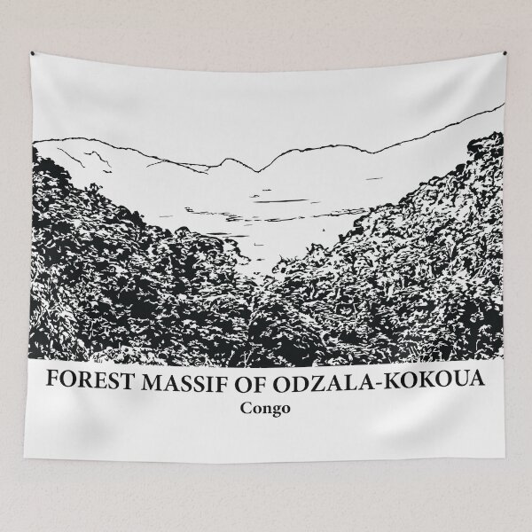Item preview, Forest Massif of Odzala-Kokoua - Congo designed and sold by Lakeric Cityscapes.