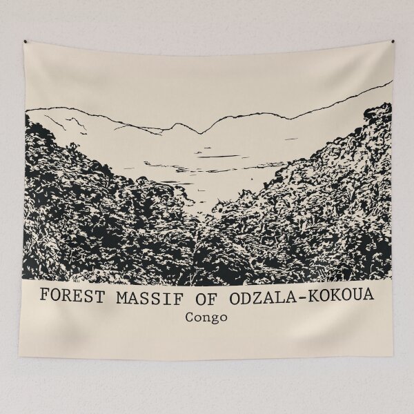 Item preview, Forest Massif of Odzala-Kokoua - Congo designed and sold by Lakeric Cityscapes.