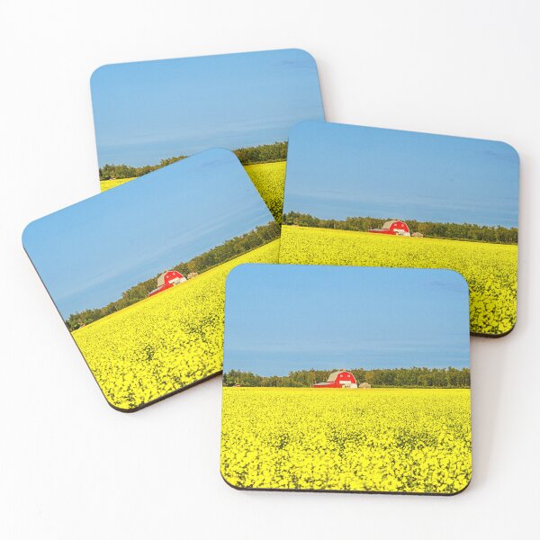 Item preview, Red Barn Canola Field designed and sold by SketchWithLight.