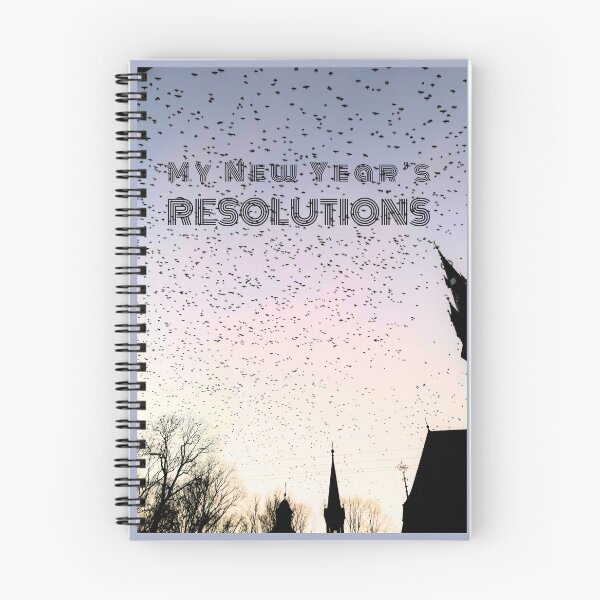 Item preview, My New Year's Resolutions Birds Sky Design Perfect Gift for New Year's Planning And Birds Lovers designed and sold by Fiboarty.