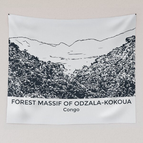 Item preview, Forest Massif of Odzala-Kokoua - Congo designed and sold by Lakeric Cityscapes.