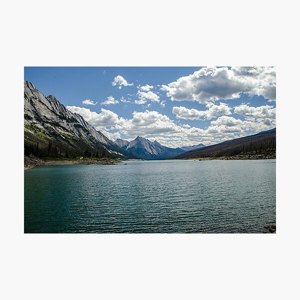 Item preview, Rocky Mountains with rough lake designed and sold by SketchWithLight.