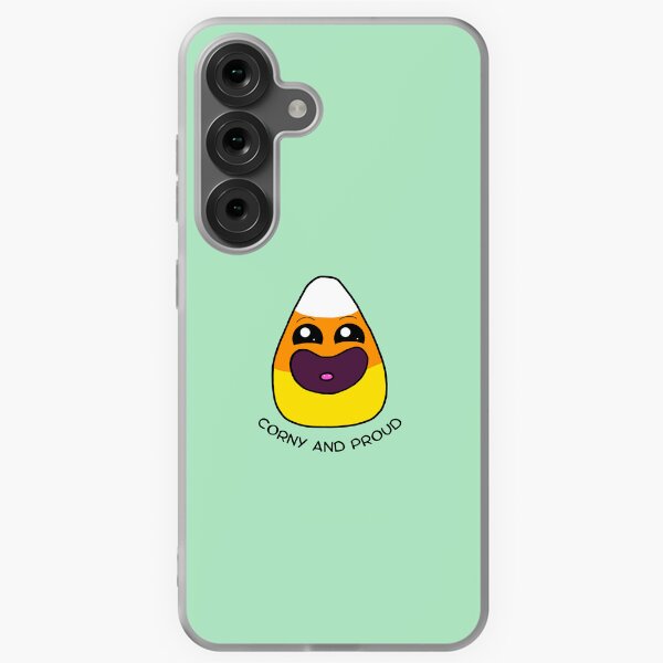 (Mint Green) Corny and Proud Cute Kawaii Food Art  Samsung Galaxy Soft Case